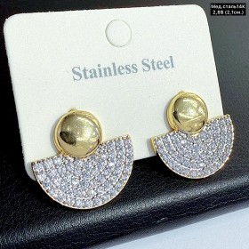 Сережки мед.сталь14К 10699 (2,1см.)